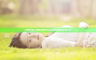 全面战争三国盾墙属性怎么玩 盾墙阵型效果分享
