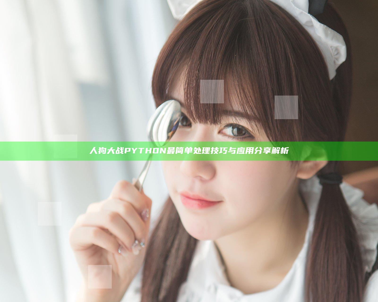 人狗大战PYTHON最简单处理技巧与应用分享解析